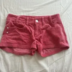 TOMMY GIRL ピンク コーデュロイ 半ズボン
