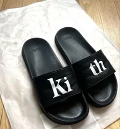Kith キス Slides スライド サンダル ブラック　黒25㎝ US7