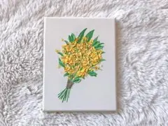 【No.78】 テクスチャーアート　アート　絵画　花　ブーケ　金木犀