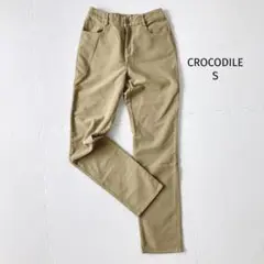 クロコダイル CROCODILE カジュアルパンツ【S】ストレート スエード調