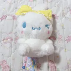 サンリオ シナモン 大きなリボンみみむすびBIGぬいぐるみ 黄色