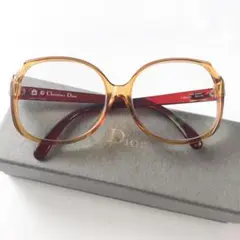 DIOR クリスチャンディオール ドイツ製 ヴィンテージ メガネ 度入 CD 目