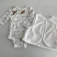 Baby GAP クマ柄ロンパース 2点セット