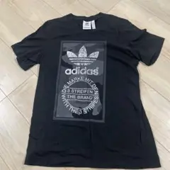 adidas ブラック Tシャツ UK S / US M