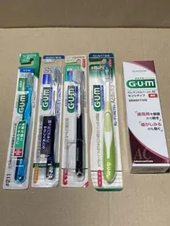GUM デンタルペーストAC センシティブ 85g u0026 歯ブラシ4本セット