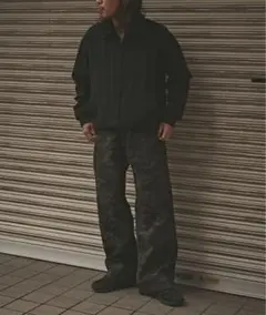 カモフラージュ柄 ワイドパンツ Mサイズ