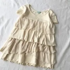 ◎TOCCA【洗える】半袖 フリル ティアード ブラウス カットソー Tシャツ