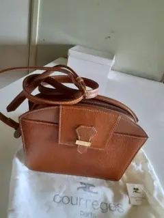 courrèges ブラウン ショルダーバッグ 未使用