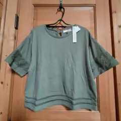 新品カットソー☆Lサイズ☆オリーブ色