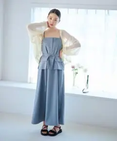 【mysty woman】セットアップライクキャミワンピース
