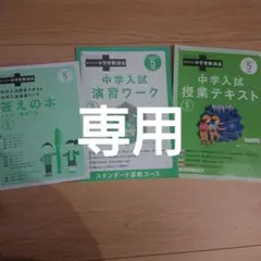 チャレンジ進研ゼミ 考える力プラス中学受験講座 5年生5月号、6月号 新品未使用