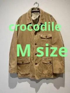 【美品】Crocodile コーデュロイジャケット ブラウン系 ワークテイスト