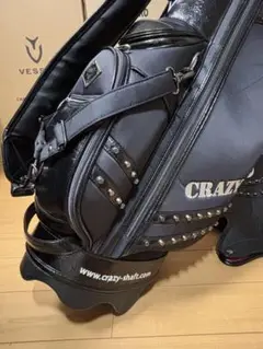 CRAZY クレージー 9.0型 3点式 アスリート プロモデル キャディバック CRAZY クレイジー TPL キャディ バッグ BK ブラック 2023年