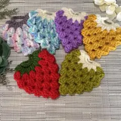 アクリルタワシ エコたわし いちご イチゴ6枚セット