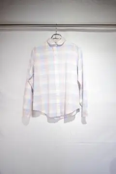 古着　ポリコットンチェックシャツ　USA製　アメリカ古着　ビンテージ
