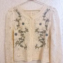 merdian クロシェカーディガン　古着