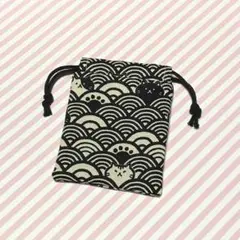 なみなみ猫ちゃん♪ハンドメイド＊ちっちゃな巾着袋♪まめ巾着