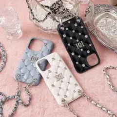 キルティングビジューiPhoneケース