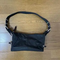 ブラック ナイロン ショルダーバッグ
