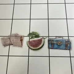スイカとトランクのステッカーセット