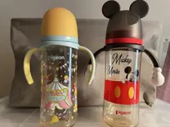 【新品未使用】Pigeon ミッキーマウス＆サーカス 哺乳瓶