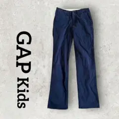 GAP キッズ ストレートパンツ カジュアルパンツ 長ズボン (160)ネイビー