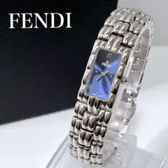 不稼働 美品 フェンディ オロロジ 660L ブルー文字盤 バングル