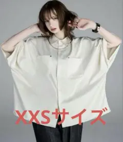 【ADRER】poly satin drape dolman shirt
