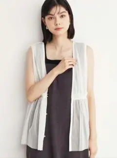 新品☆THE SHOP TK チュールギャザーベスト