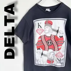 DELTA デルタ トランプ柄 ビッグプリント キングオブダイヤ Tシャツ M
