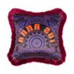 フランフラン ANNA SUI クッションカバー ロゴ 450×450 パープル