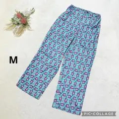 アメリカンホリック 【M】 ワイドクロップドパンツ 花柄 総柄 派手 個性的