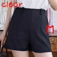 【新品未使用❣️】clearセンターライン ショートパンツ ブラック Mサイズ