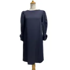 数回 定価14万 フォクシー ワンピース 39120 ネイビー 38