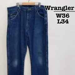 Wrangler　レギュラーフィット　デニムパンツ　ブルー　W36 L34　古着