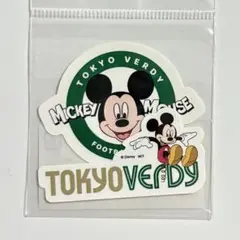 【処分 値引不可】 東京ヴェルディ ミッキーデザイン ステッカー ②