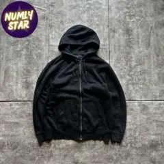 archive grunge fade Parka y2k black