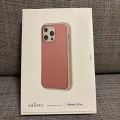 salisty iPhone 13 Pro ケース ミスティピンク　スマホリング
