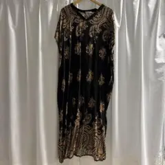 Dan Bai Fashion 花柄刺繍 ロングワンピース値下げ