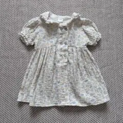 花柄コットン半袖シャツ　ベビー