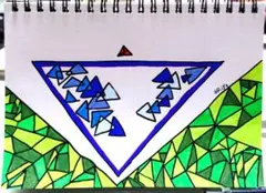 作品No.19【ポリゴン】手描き オリジナルイラスト