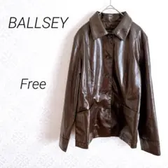 【325】ボールジー　トゥモローランド　フェイクレザージャケット　Free