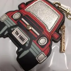 車型キーホルダー 赤黒 トミーヒルフィガー 小物入れ 小銭入れ ポーチ