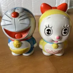 昭和レトロ　協和銀行　貯金箱　非売品 ノベルティ ドラえもん&ドラミちゃん Yahoo!オークション -「協和銀行 ドラえもん」の落札相場・落札価格