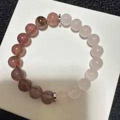 ローズクォーツ ストロベリークォーツ ブレスレット 天然石