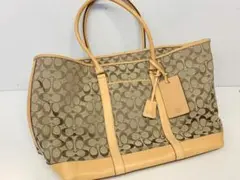 J018 COACH コーチ シグネチャー トートバッグ 約30x40x19cm