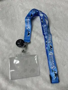 鴨川シーワールド シャチ カード付き ネックストラップ