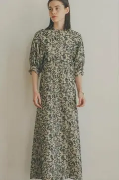 CLANE FLORET EMBROIDERY ARM ONE PIECE