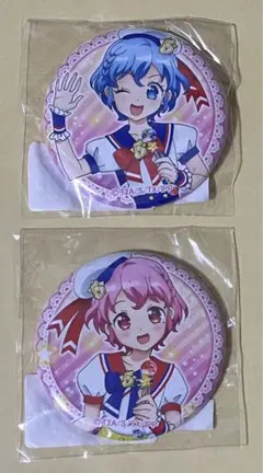プリパラ WEBくじ 缶マグネット ドロシー レオナ 2点