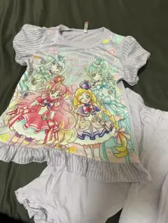 わんだふるプリキュア　ひかるパジャマ　紫　130㎝　ナイトウェア